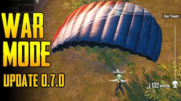 FIRST TIME PLAYING WAR MODE | PUBG Mobile Global Update Version 0.7.0