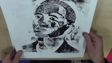 How to make a collagraph print part 2 printing