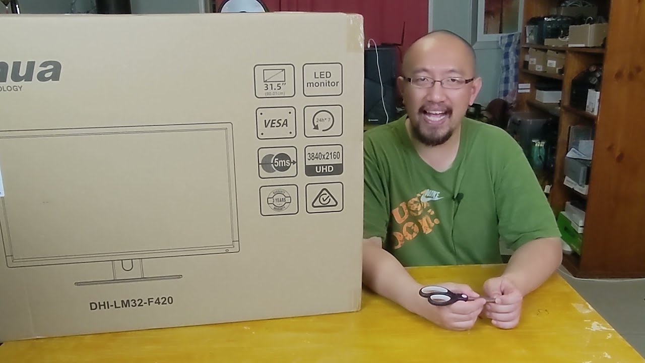 Dahua 32 inch 4K 60Hz monitor unboxing 