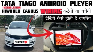 tata tiago android player installation||android player for tata tiago||👉with hiworld Canbus||