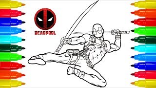 Famous Deadpool Coloring Pages | Colouring Pages for Kids Profile