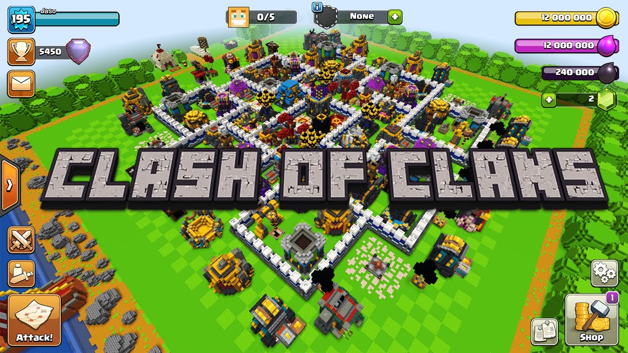 IF CLASH OF CLANS WAS MADE BY MOJANG MINECRAFT