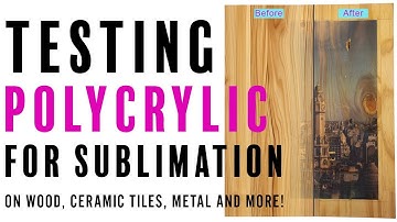 How to Use Polycrylic for Sublimation on Ceramic Tiles, Wood, Metal, AND Leather!