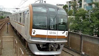 東京メトロ10000系10136F急行元町・中華街行き 東横線多摩川駅入線