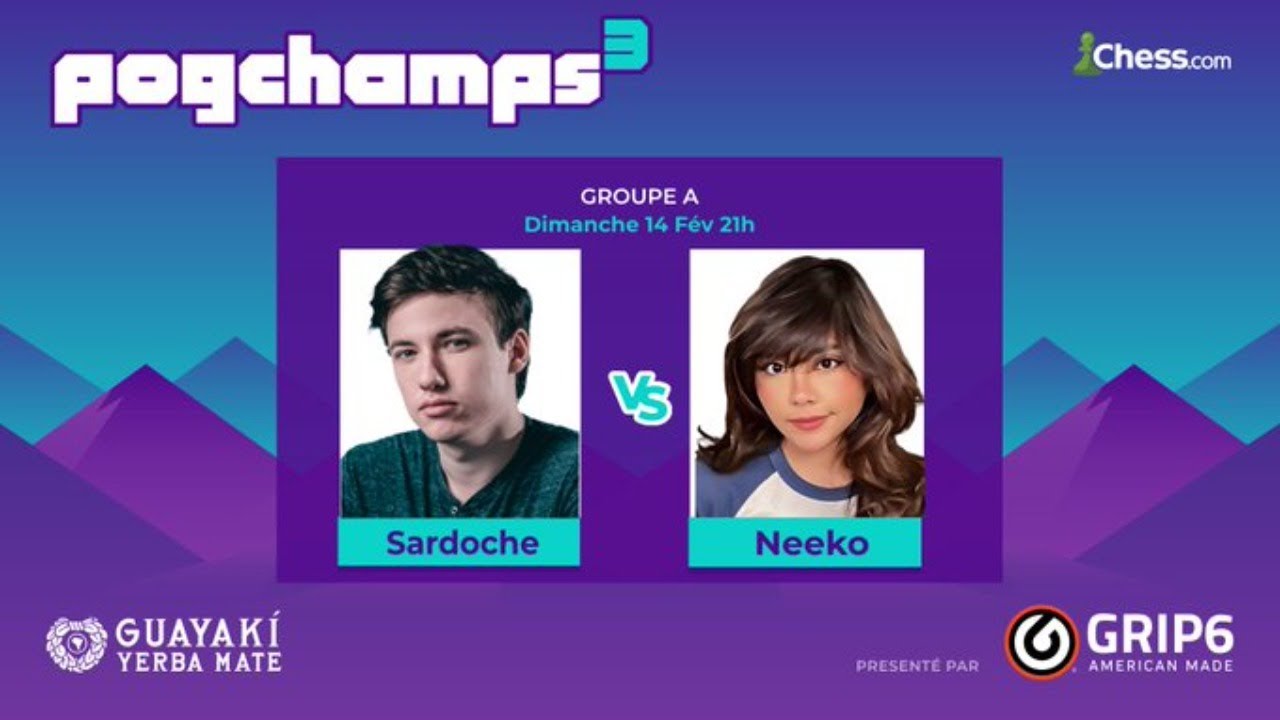 PogChamps 3 presented by @grip6 kicks off this Sunday! ⚔️ @sardoche_lol vs @ neekolul ⚔️ 12pm PST ⚔️ @pokimanelol vs @dnegspoker ⚔️…