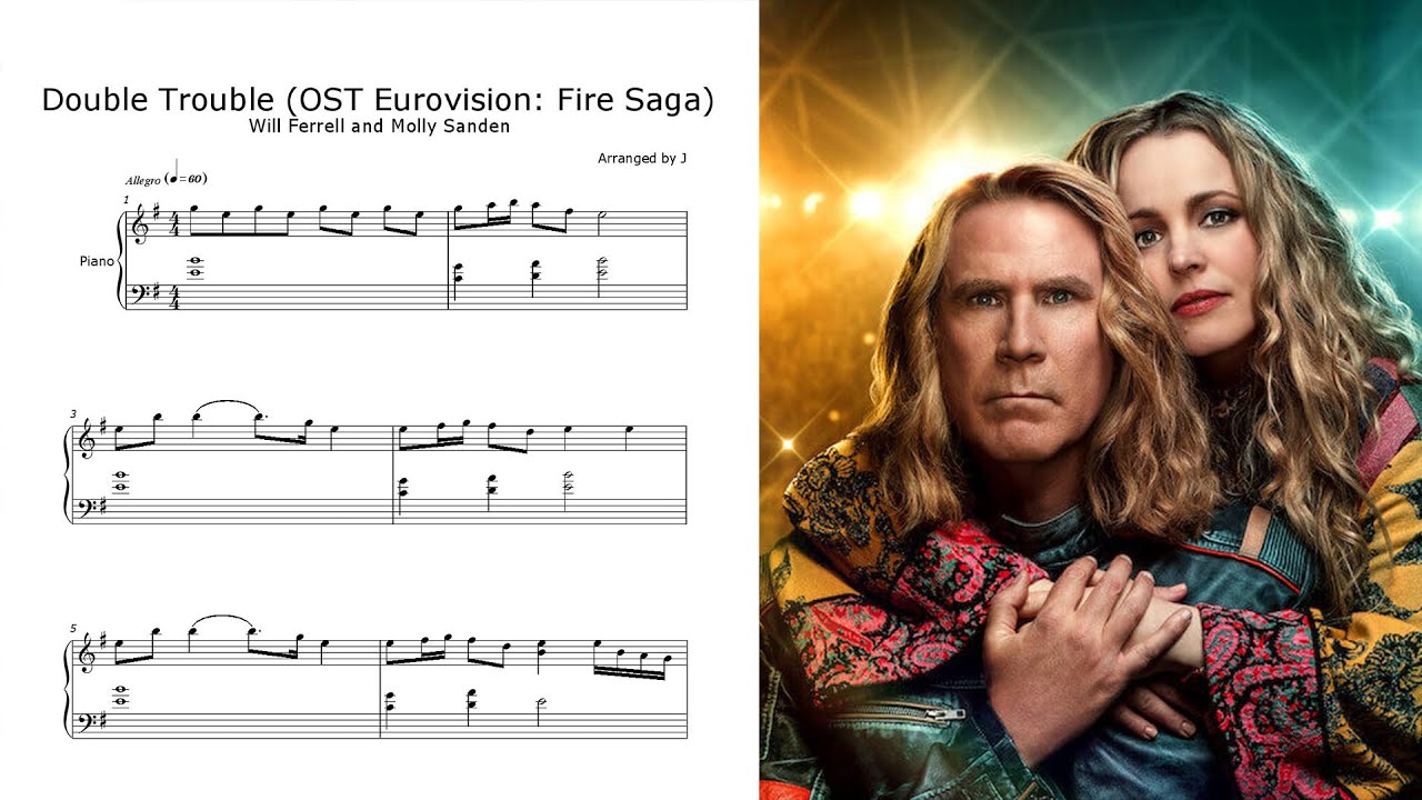Double Trouble Eurovision Fire Saga Piano Cover Sheet Music Youtube The rules of junior eurovision state that the lyrics of all songs must be at least 60% in the native language of the performer and a maximum of 40% in english. double trouble eurovision fire saga piano cover sheet music
