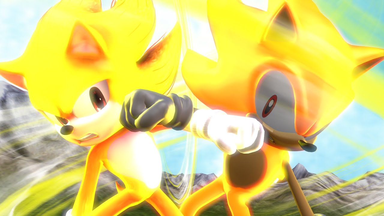 Sonic Super Sonic Fights Robotnik  Harcore Running Scene 4K ᴴᴰ 
