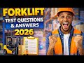 FORKLIFT TEST QUESTIONS AND ANSWERS 2025 