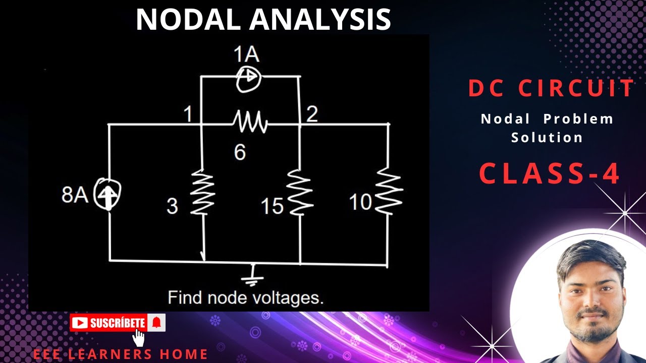 Class-4 I DC Circuit I Nodal Problem Solution I circuit-2 - YouTube