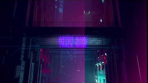 Cyberpunk City Loop Audio Visualizer (Create Music Visualizer Online With VidsBeats.)