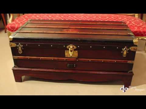 Antique French Steamer Trunk Coffee Table By Au Depart Youtube