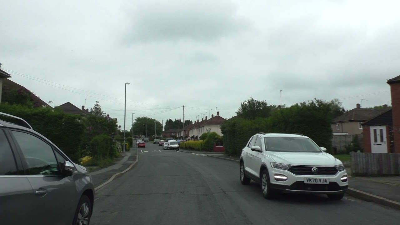 Driving On Canterbury Road, Liverpool Road & Newtown Road, Ronkswood, Worcester, Worcestershire, UK