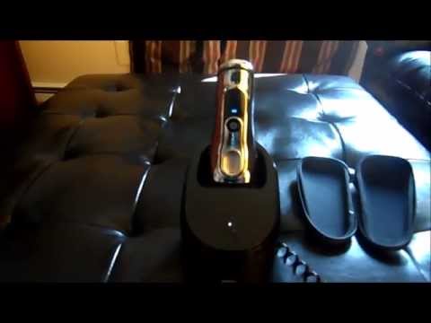 Braun Series 9 Chrome Electric Razor With Leather Case & Charging / Self Cleaning Dock