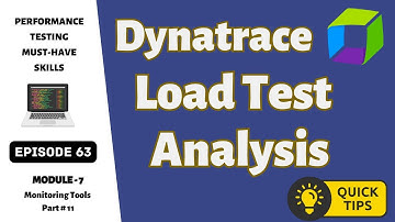 Ep 63 | M Tools |  Load Test Analysis Using Dynatrace: Quick Tips
