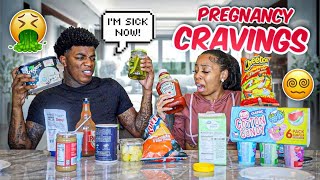 TRYING WIERD PREGNANCY CRAVINGS!