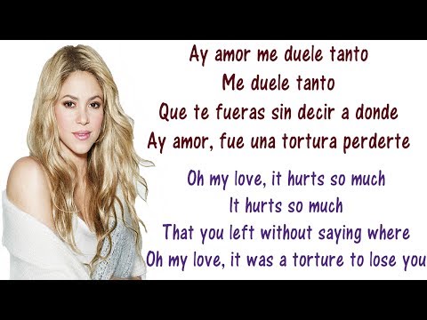 Shakira - La Tortura Lyrics In English And Spanish - Ft Alejandro Sanz - A Torture - Translation x M