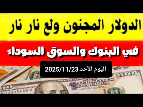 الدولار في السوق السوداء اسعار الدولار والعملات اليوم الأحد 2025 11 23 في مصر والبنوك والصاغه