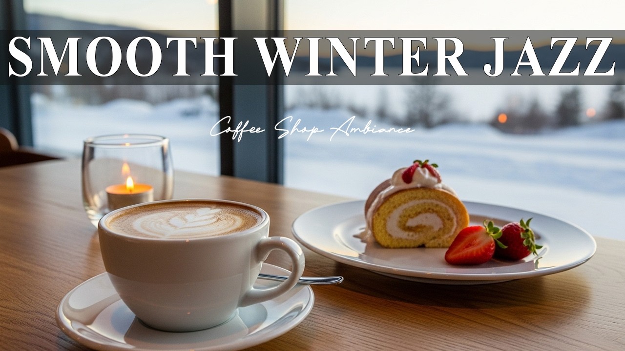Smooth Winter Jazz ☕Coffee Shop Ambiance~Sweet Bossa Nova Instrumental for Cheerful Moods.