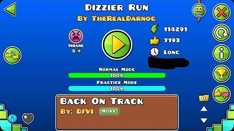 Geometry Dash - Dizzier Run by Darnoc 100% Complete (Insane Level)