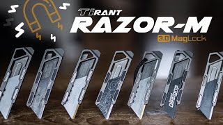 Is This The Ultimate MAGNETIC Titanium Utility knife?! — The *All-New* MagLock 3.0 TiRant RAZOR-M