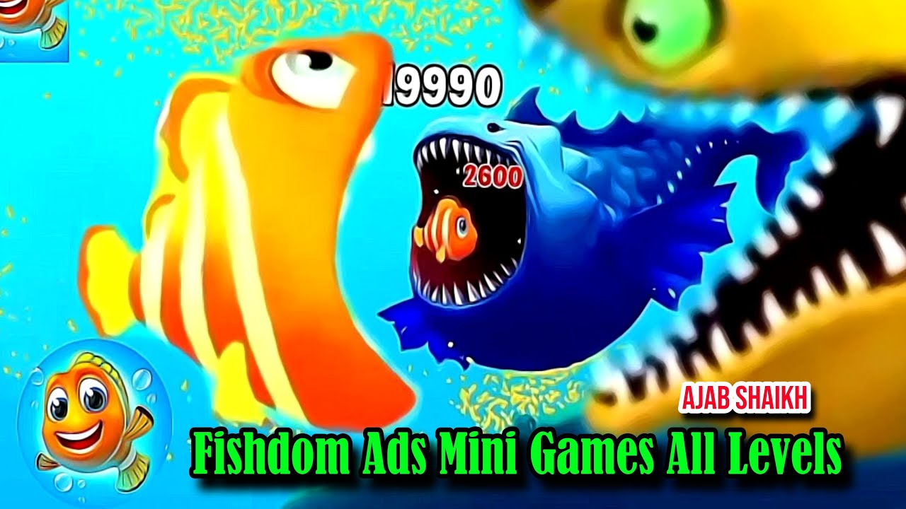 ⁣Fishdom Ads Mini Game 5.5 Update Traivel Video All Levels Save The Fish #help