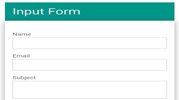 W3.CSS- Input Form in tutorial hindi