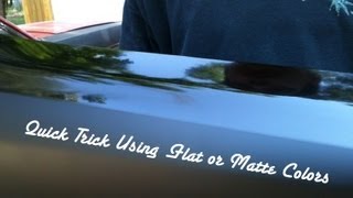 Matte Black Trick - Custom Paint Tip When Spraying Matte or Flat Colors
