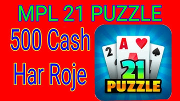 MPL 21 Puzzle Game, Mpl 21 Puzzle Game Trick, Mpl Trick, Mpl 21 puzzle how to play, Suresh Kumar