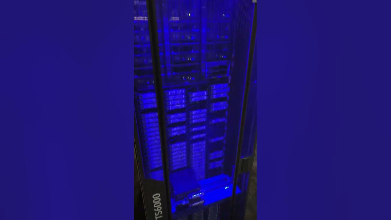 New IBM Diamondback tape library. Spring loaded 9 tapes deep and a very