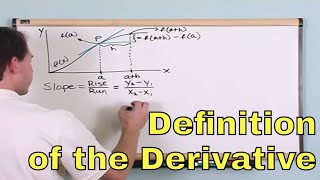 The Derivative in Calculus Defined as a Limit  [12]