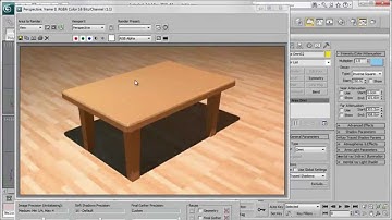 Table modeling using editable poly | 3ds Max