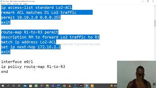 15.1.3 Lab - Path Control Using PBR