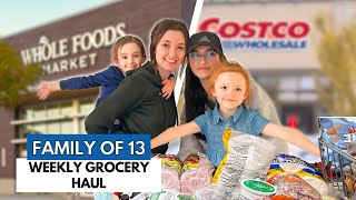 11 KIDS: Big Family Grocery Shopping: Costco & Whole Foods