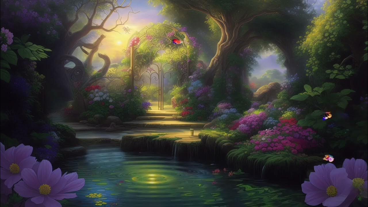 Relax sleep music, birds chirping and water flowing - YouTube