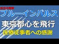 ブルーインパルス 東京都心を飛行。医療従事者に敬意と感謝。(2020年5月29日)