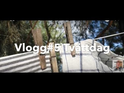 Vlogg#5 Jag tvättar kläder - Lär dig svenska - 71 undertexter