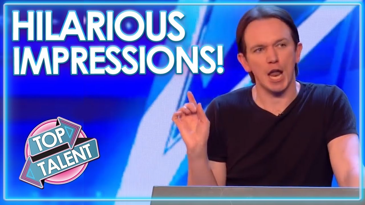 HILARIOUS Impressionists On Britain and America's Got Talent! | Top Talent