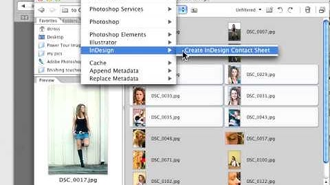 InDesign Contact Sheet pt  2