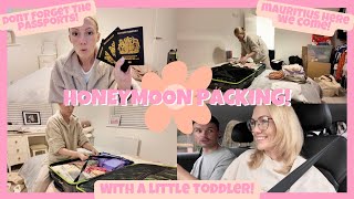 Pack with me for our HONEYMOON to Mauritius.....with a toddler!