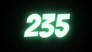 235 Seconds Countdown with Every Second Beeps | [03:55] 235s Timer Alarm Loud Noise When Ends 1080p