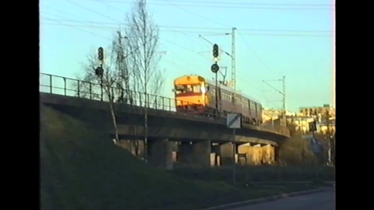 Rautatieaiheisia video-otoksia vuodelta 1996