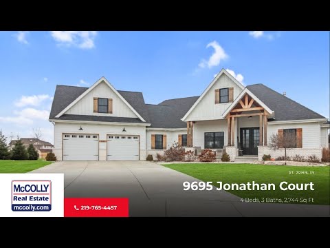 9695 Jonathan Court, St John, IN home video tour