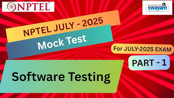 🔥Mock Test Part 1 | Software Testing NPTEL | July 2025 Exam