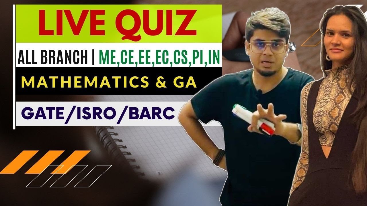 Mathematics & Aptitude LIVE Quiz-5 | Calculus, Time and Work | for GATE/ISRO/BARC