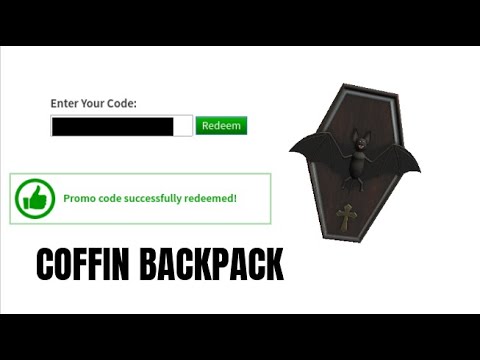 How To Get The Coffin Backpack In Roblox