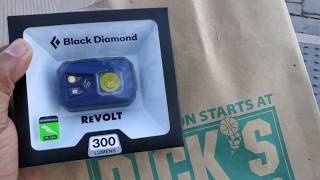 {BRAND NEW} Black Diamond Revolt Unboxing (Rechargeable 300 Lumen) Headlamp