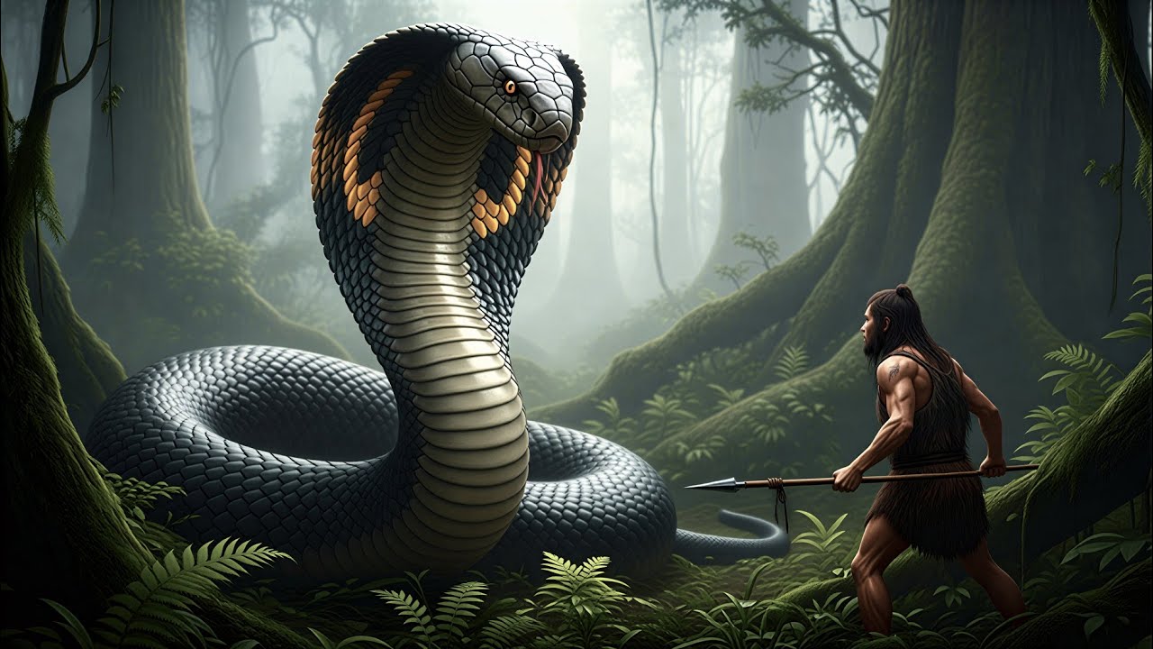 Life 20,000 Years Ago: Early Humans VS The Deadly King Cobra Ancestors – The Deadliest Encounter