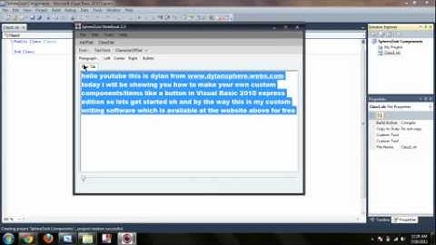 how to make custom components in vb 2010 Prt 1