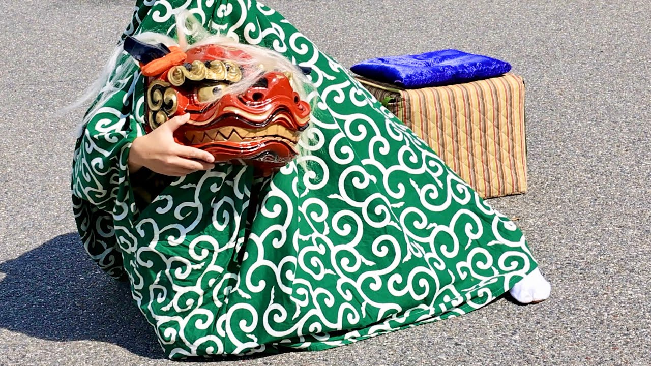 わたちゃんの 獅子舞 #南信州獅子舞フェスティバル #獅子舞#barongsai - YouTube
