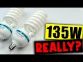 135w cfl bulb test  really 135w   photography lighting e27 5500k studio light bulb  aliexpress